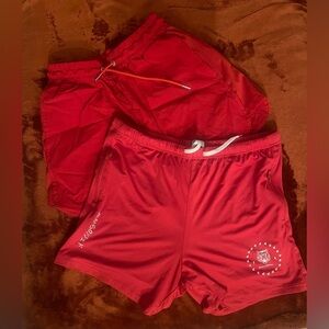 Pair of Men's Red Athletic Shorts